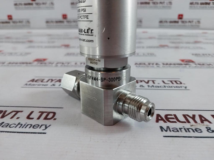 Ham-let Ucv Hm20-4Vkc-gf4M4-sp-300Psi Pneumatic Diaphragm Valve 60-90 Psi 1/8Npt