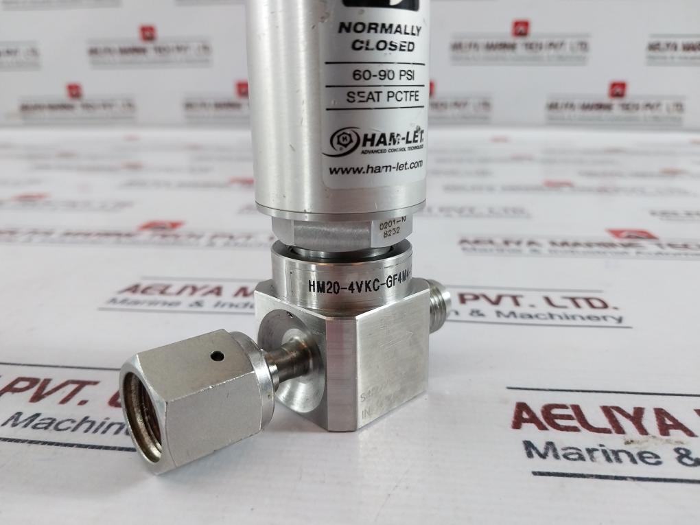 Ham-let Ucv Hm20-4Vkc-gf4M4-sp-300Psi Pneumatic Diaphragm Valve 60-90 Psi 1/8Npt