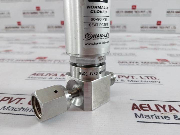 Ham-let Ucv Hm20-4Vkc-gf4M4-sp-300Psi Pneumatic Diaphragm Valve 60-90 Psi 1/8Npt