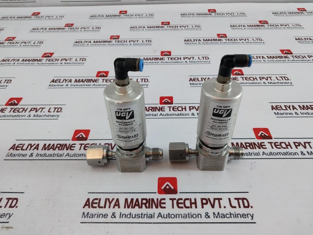 Ham-let Ucv Hm20-4Vkc-gf4M4-sp-300Psi Pneumatic Diaphragm Valve 1/8Npt 60-90 Psi