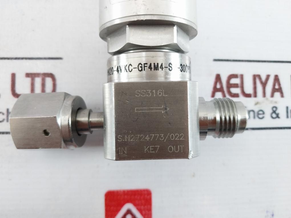 Ham-let Ucv Hm20-4Vkc-gf4M4-sp-300Psi Pneumatic Diaphragm Valve 1/8Npt 60-90 Psi