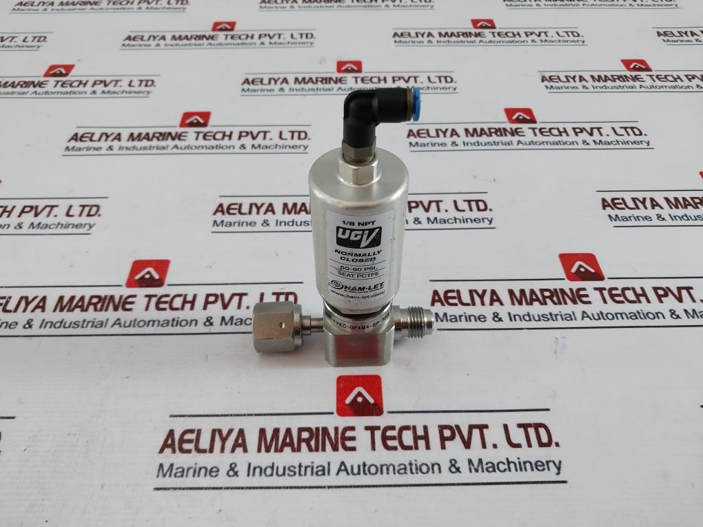 Ham-let Ucv Hm20-4Vkc-gf4M4-sp-300Psi Pneumatic Diaphragm Valve 1/8Npt 60-90 Psi