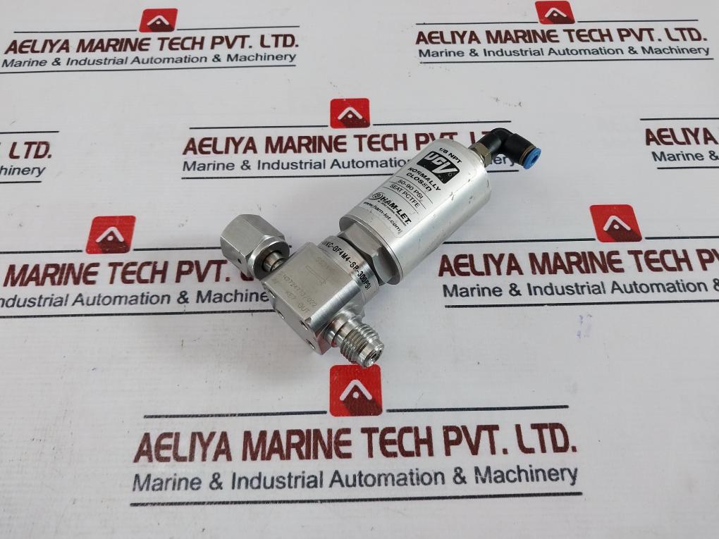 Ham-let Ucv Hm20-4Vkc-gf4M4-sp-300Psi Pneumatic Diaphragm Valve 1/8Npt 60-90 Psi