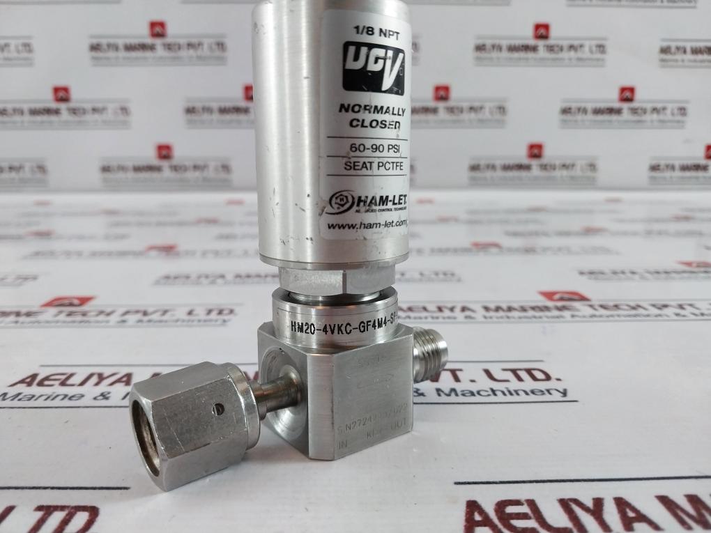 Ham-let Ucv Hm20-4Vkc-gf4M4-sp-300Psi Pneumatic Diaphragm Valve 1/8Npt 60-90 Psi