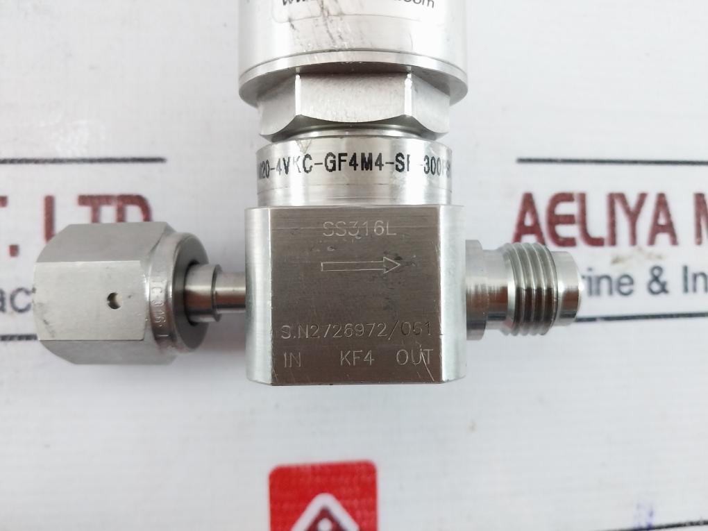 Ham-let Ucv Hm20-4Vkc-gf4M4-sp-300Psi Pneumatic Diaphragm Valve 60-90 Psi Ss316L