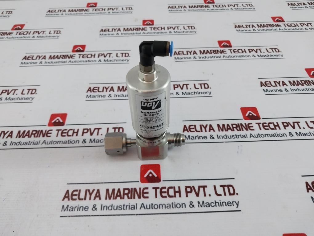 Ham-let Ucv Hm20-4Vkc-gf4M4-sp-300Psi Pneumatic Diaphragm Valve 60-90 Psi Ss316L