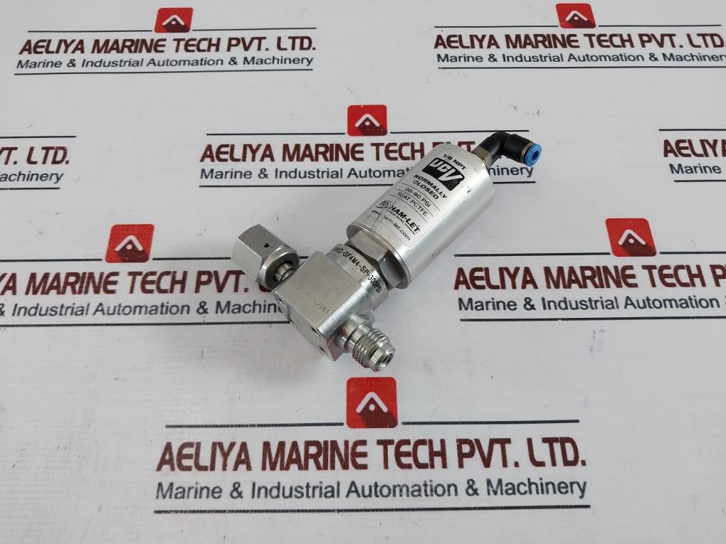 Ham-let Ucv Hm20-4Vkc-gf4M4-sp-300Psi Pneumatic Diaphragm Valve 60-90 Psi Ss316L