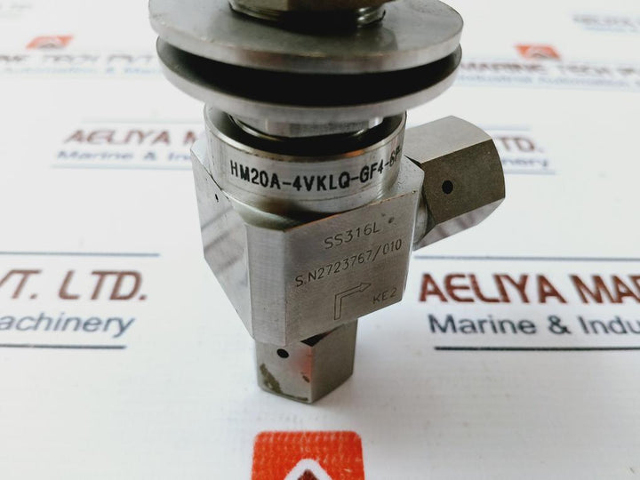 Ham-let Ucv Hm20A-4Vklq-gf4-sp-300Psi Pneumatic Diaphragm Valve Ss316L
