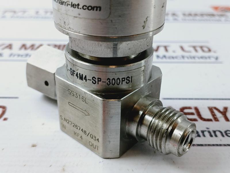 Ham Let Hm20 Ucv Series Valve 4Vkc Gf4M4 Sp 300 Psi Ultra Clean