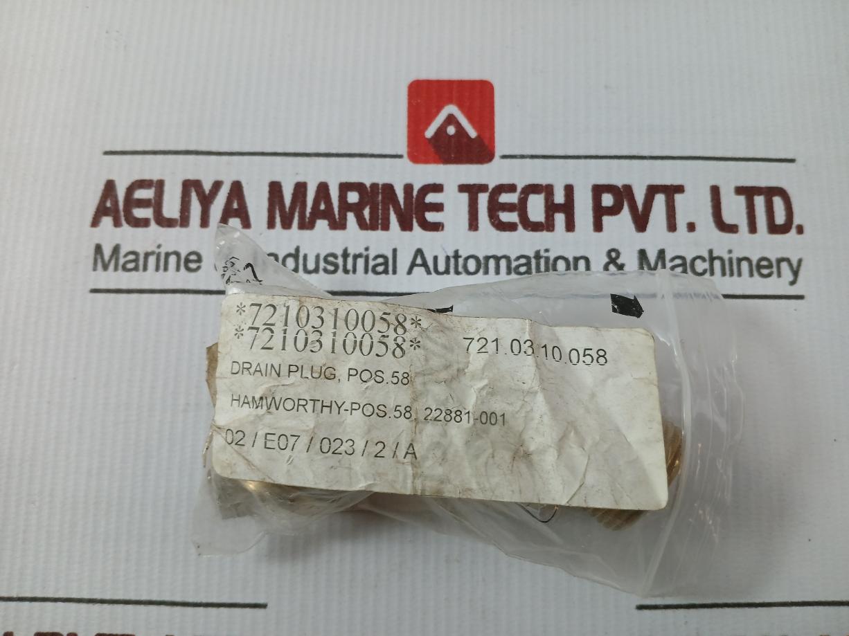 Hamworthy 22881-001 Drain Plug
