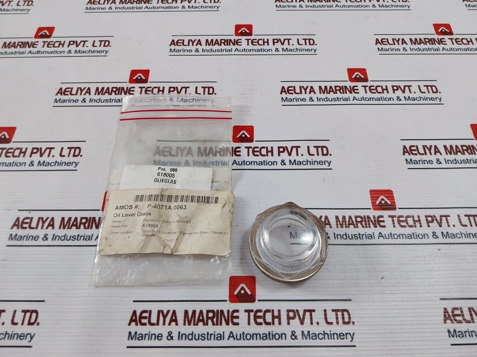 Hamworthy 618005 Oil Level Glass P-4071A.0063