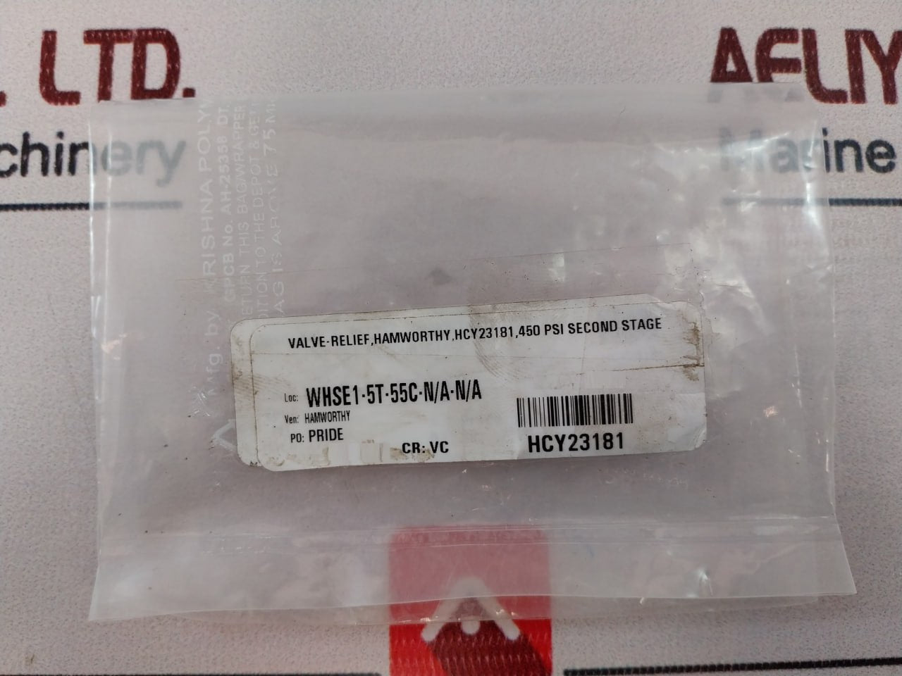 Hamworthy Hcy23181 Relief Valve