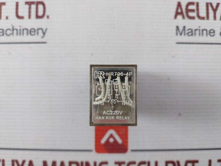 Han Kuk Hr705-4P Relay Ac220V 24Vdc