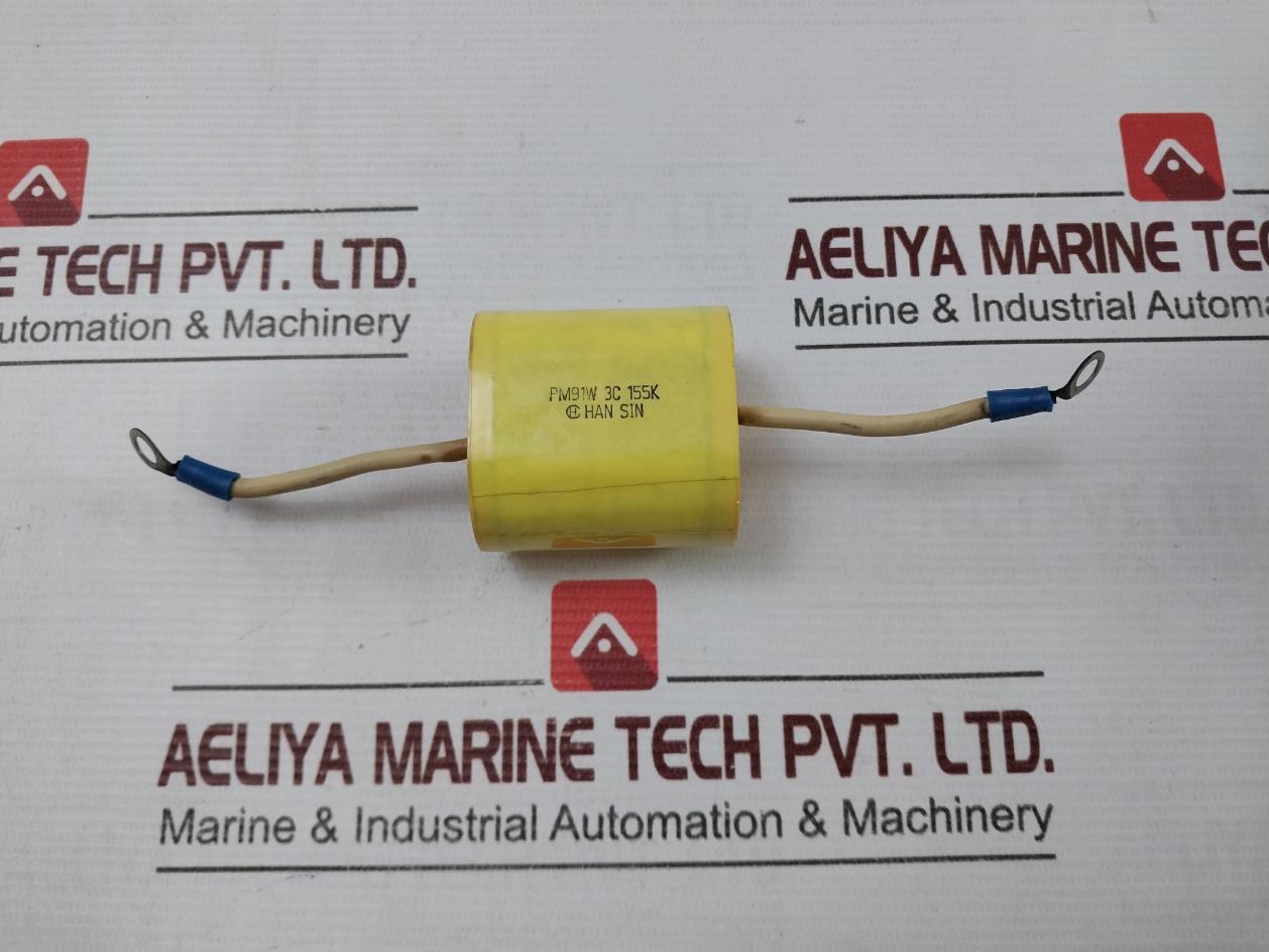 Han Sin Pm91W 3C 155K Capacitor 105°C 600V 12Awg