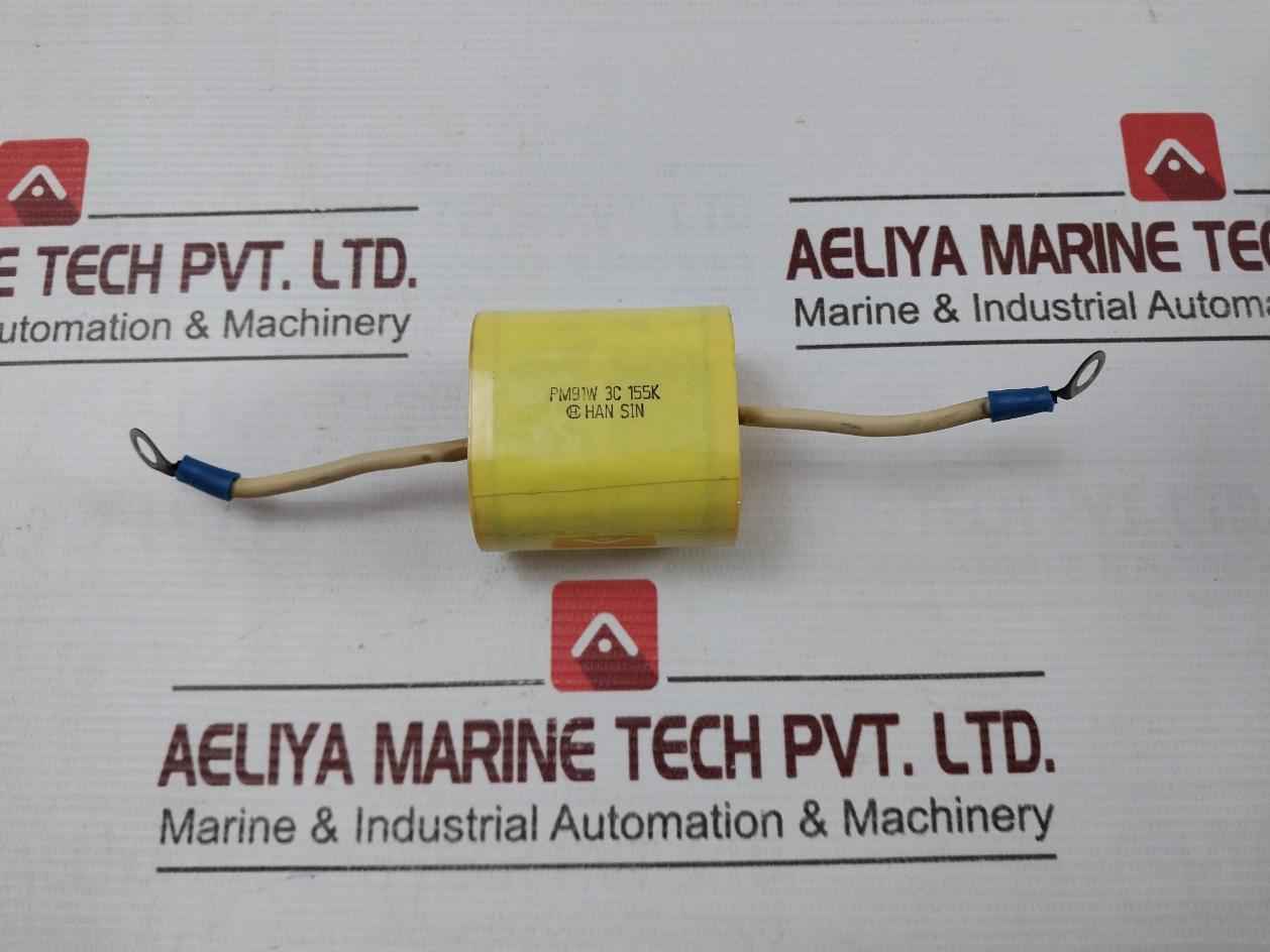 Han Sin Pm91W 3C 155K Capacitor 105°C 600V 12Awg