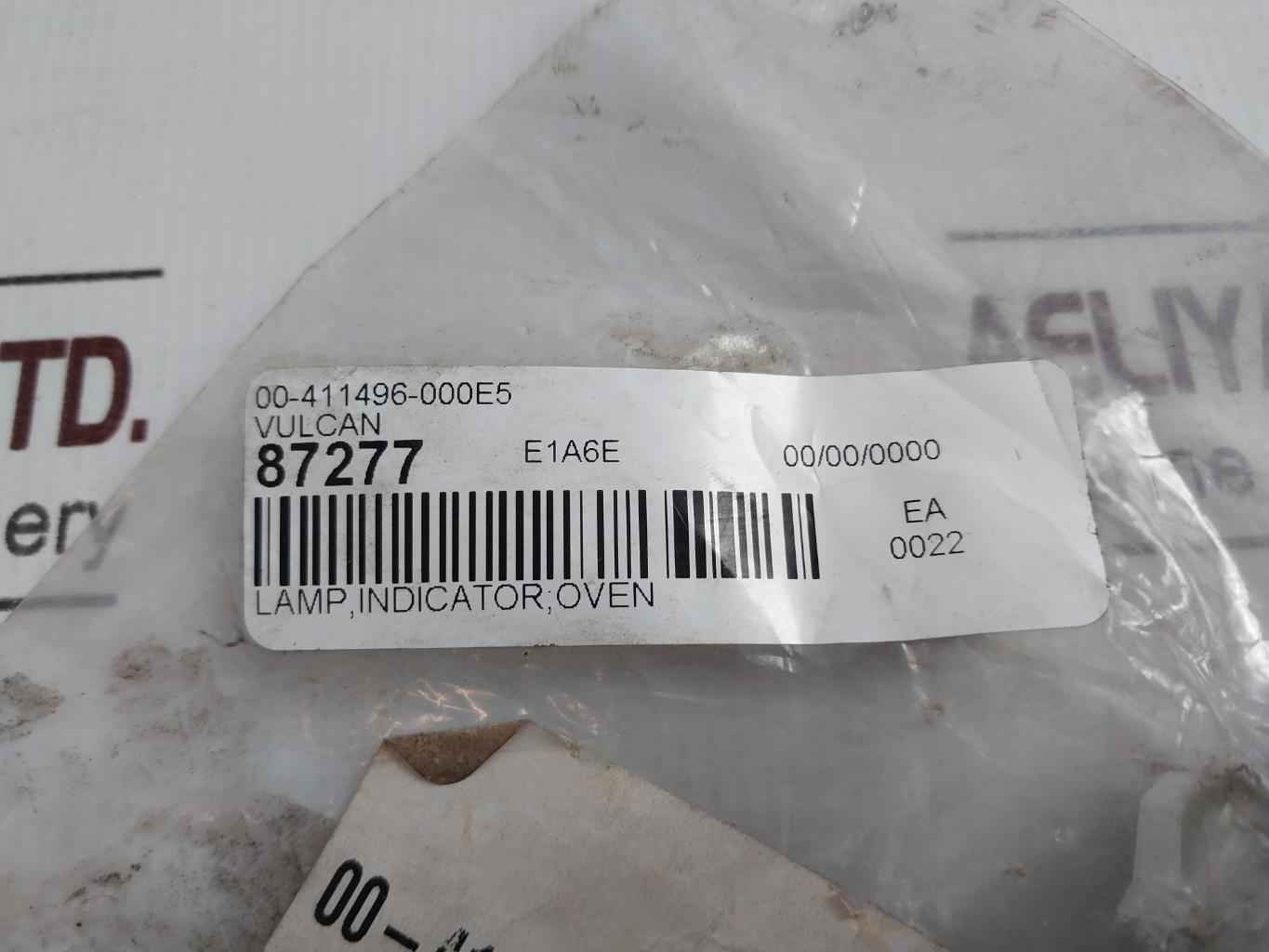 Lot Of 3X Vulcan 00-411496-000E5 Indicator Light 250V 5W 87277