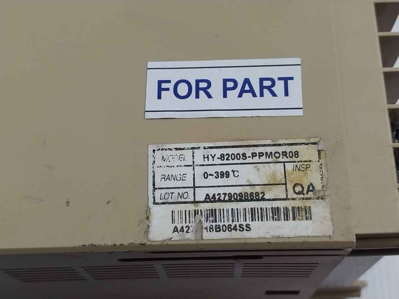 Han Young Electronics Hy-8200s-ppmor08 Temperature Controller (Not Working)