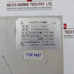 Hangzhou Ypj11-u001 15K Ultrasonic Welding Machine Ac220-250V