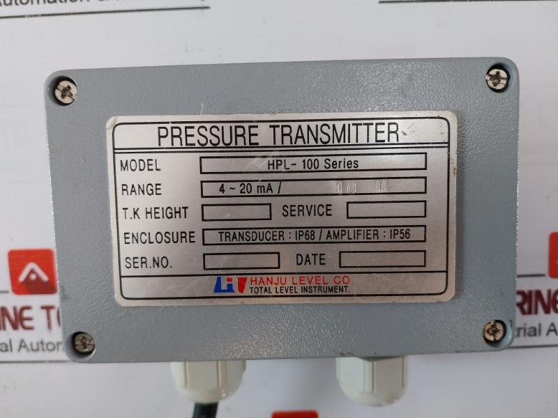 Hanju Level Hpl-100 Series Pressure Transmitter Ip56 4~20Ma/10 M 31-meter