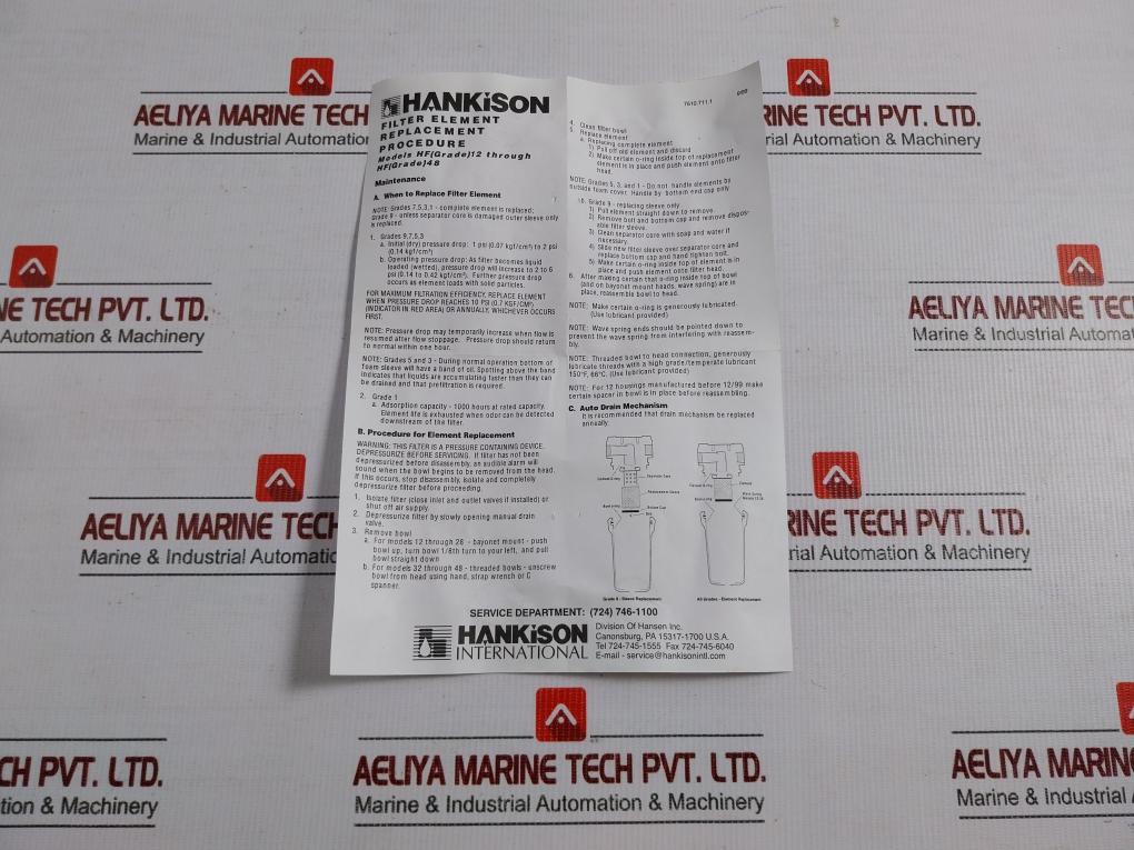 Hankison Replacement Filter E7-24