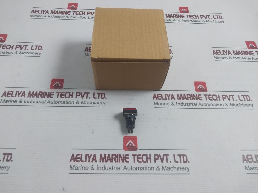 Hankuk Relay 250Vac Red Rectangular Momentary Push Button Switch Hr–16B22 3A