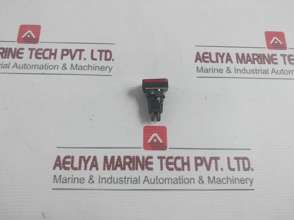 Hankuk Relay 250Vac Red Rectangular Momentary Push Button Switch Hr–16B22 3A