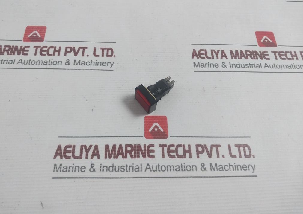 Hankuk Relay 250Vac Red Rectangular Momentary Push Button Switch Hr–16B22 3A