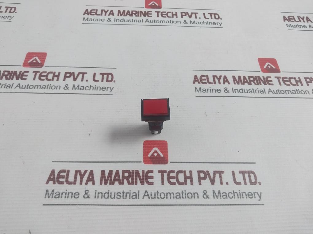 Hankuk Relay 250Vac Red Rectangular Momentary Push Button Switch Hr–16B22 3A