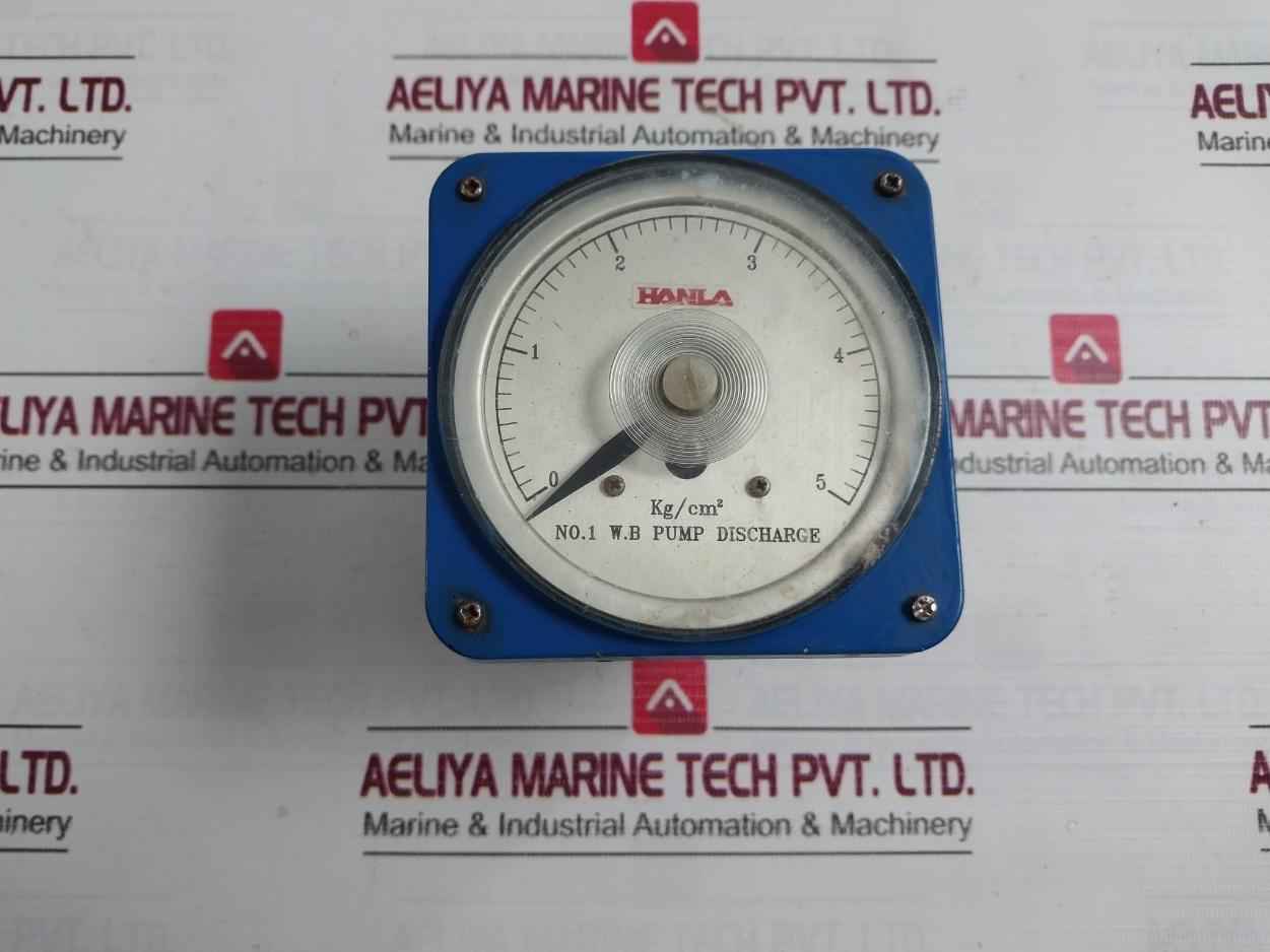 Hanla 0-5 Kg/Cm2 Analog Panel Pressure Indicator Meter Max. 500V