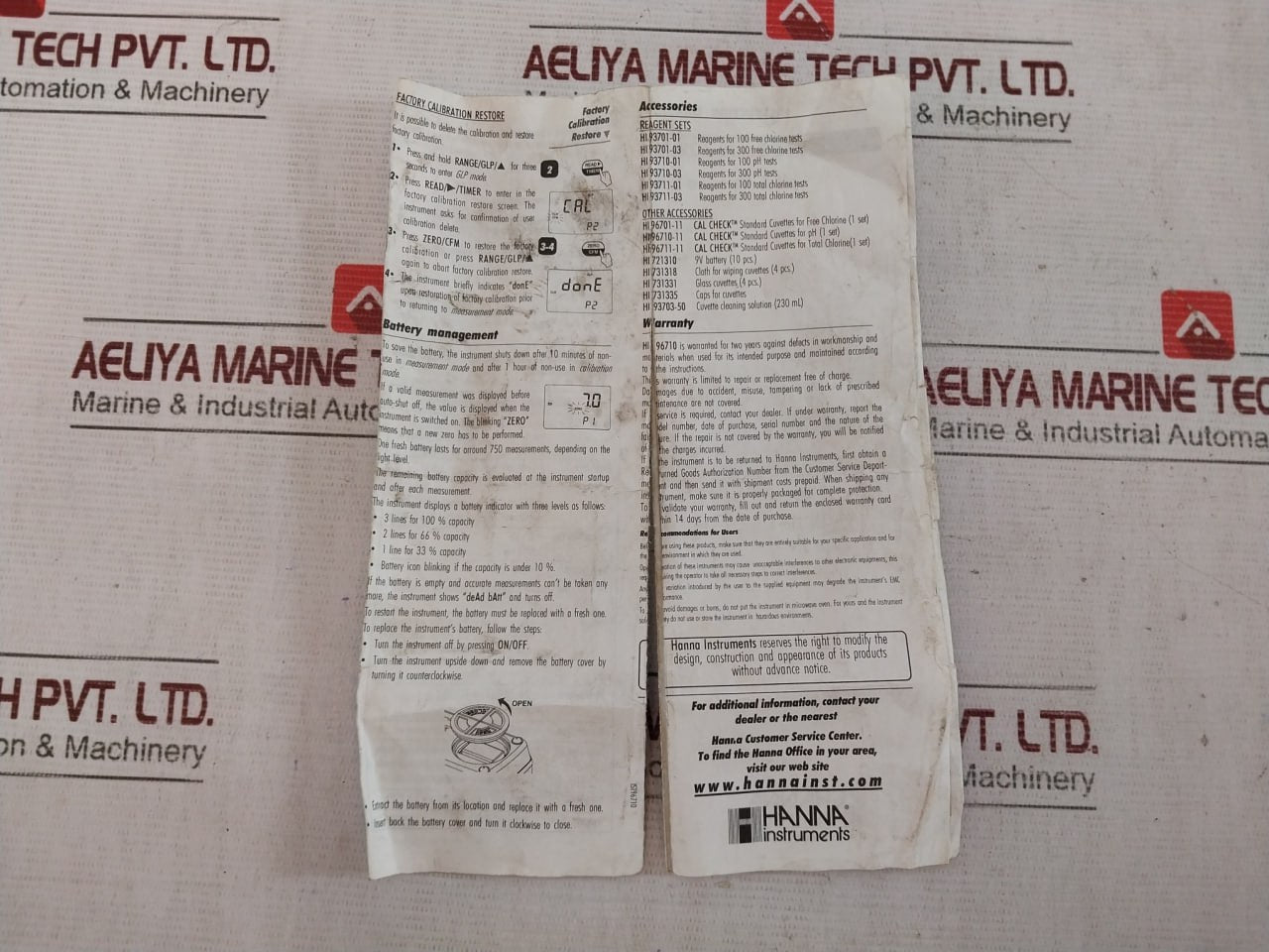 Hanna Instruments Hi 96710 Portable Ph And Chlorine Meter