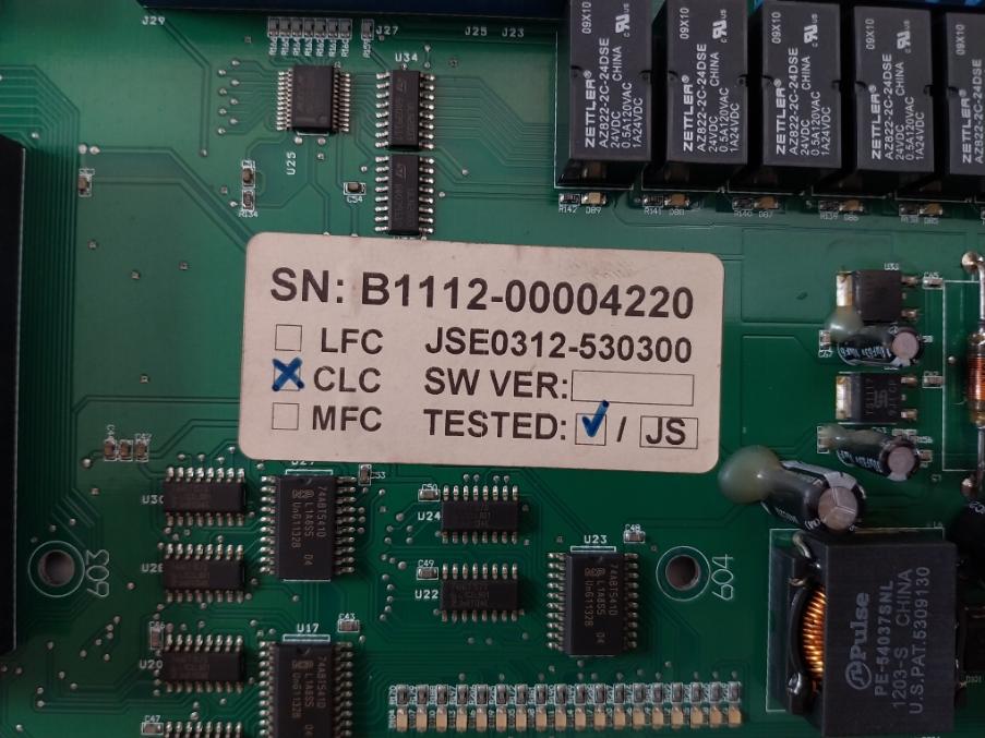 Hans Jensen Lubricators 820016 Printed Circuit Board Rev.1.1 Clc Switch
