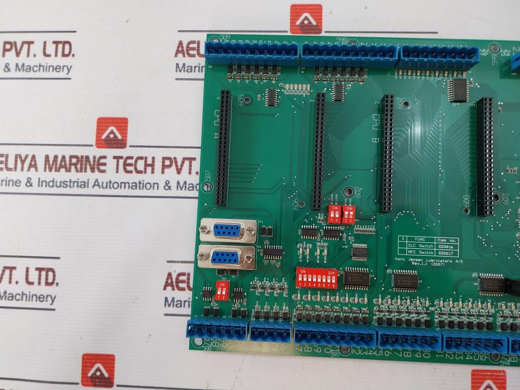 Hans Jensen Lubricators 820017 Printed Circuit Board Rev: 1.1