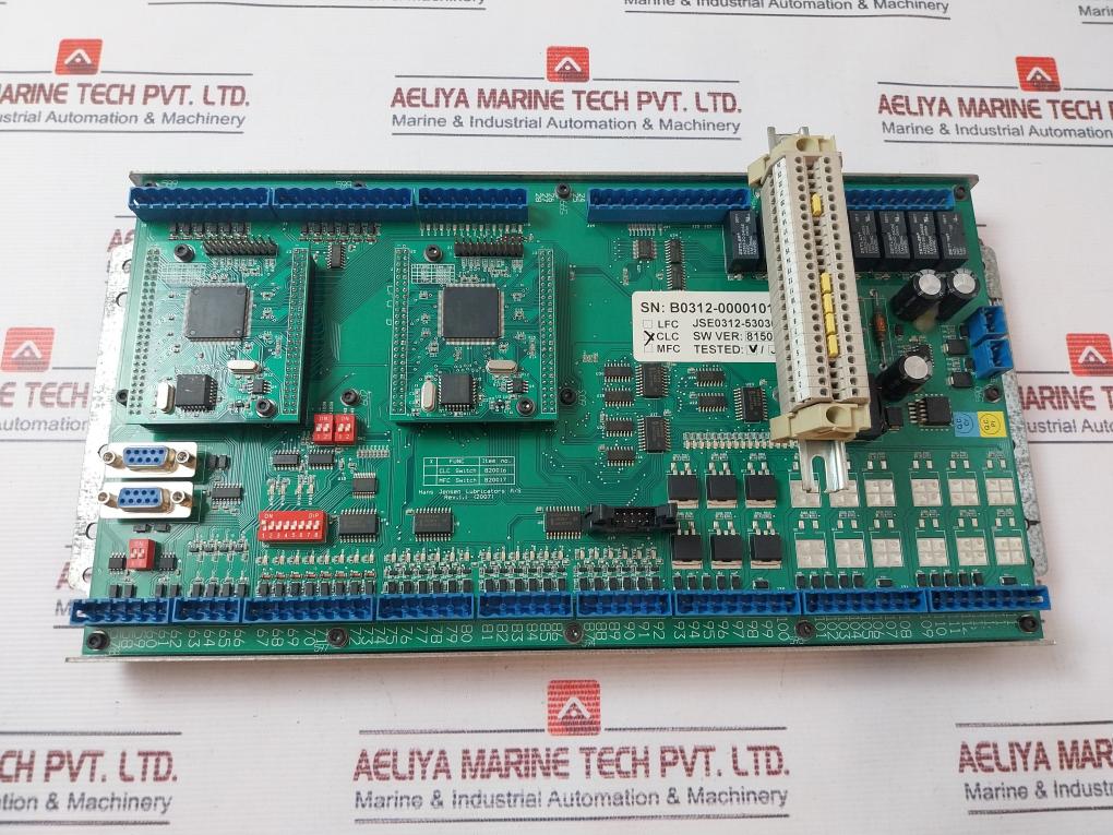 Hans Jensen Lubricators Jse0312-530300 Plc Interface Circuit Board Rev 1.1