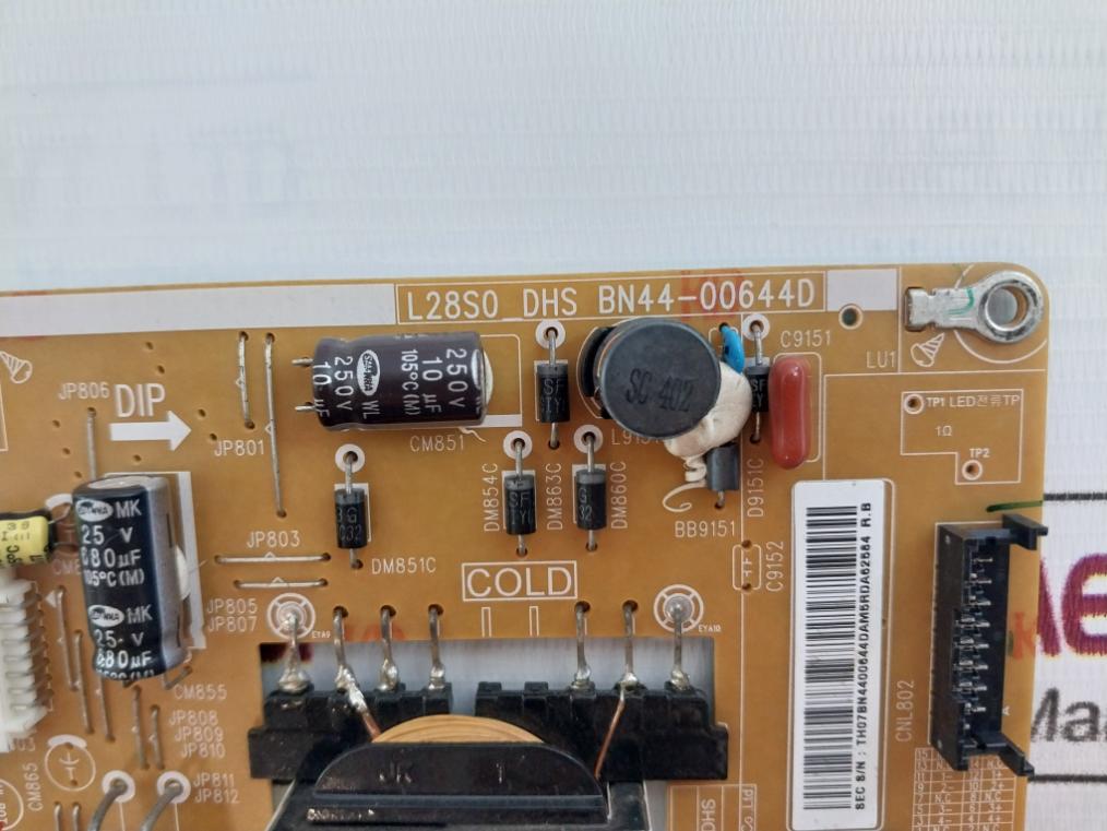 Hansol Technics L28S0_Dhs Dc Power Supply Pcb Board Bn44-00644D Rev:1.0 100-240V