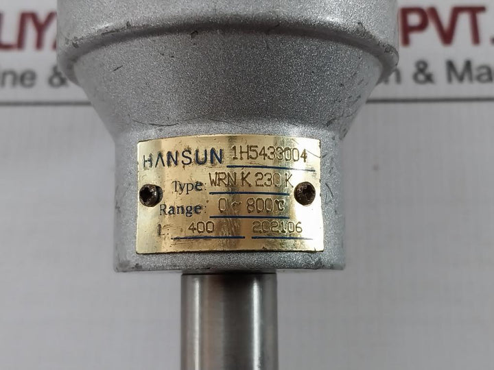 Hansun Thermocouple Temperature Sensor Wrnk230K 0~800°C