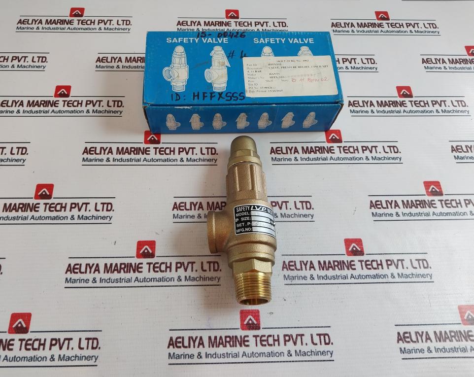 Hants L3 Pressure Safety Relief Valve 1 Inch Npt 11 Bar 20 Kg/Cm2