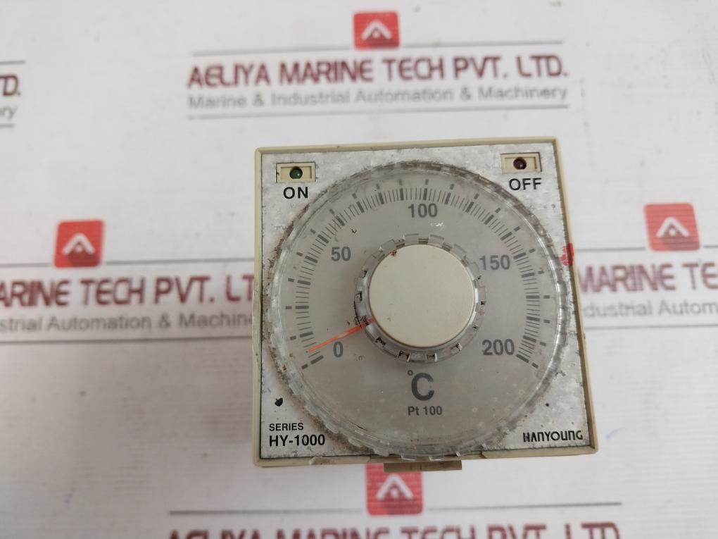 Hanyoung Hy-1000-ppmnr05 Temperature Controller Pt 100 0-200˚C Hy-a001