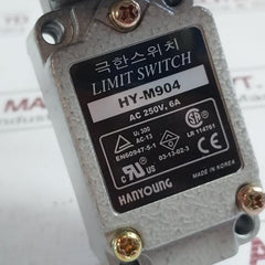 Hanyoung Hy-m904 Limit Switch Ac 250V 6A En60947-5-1