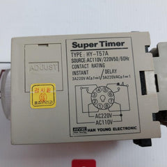 Hanyoung Hy-t57A Super Timer 10 Sec, Ac110V/220V 50/60Hz 3A 220V Ac
