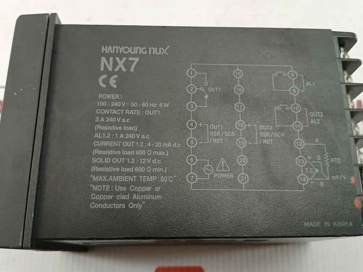 Hanyoung Nux Digital Temperature Controller 50-60Hz Part No Nx7_00