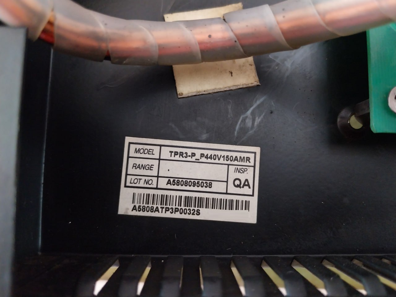 Hanyoung Nux Tpr-3 Thyristor Power Regulator 150A 440Vac 60Hz A5808Atp3P0032S