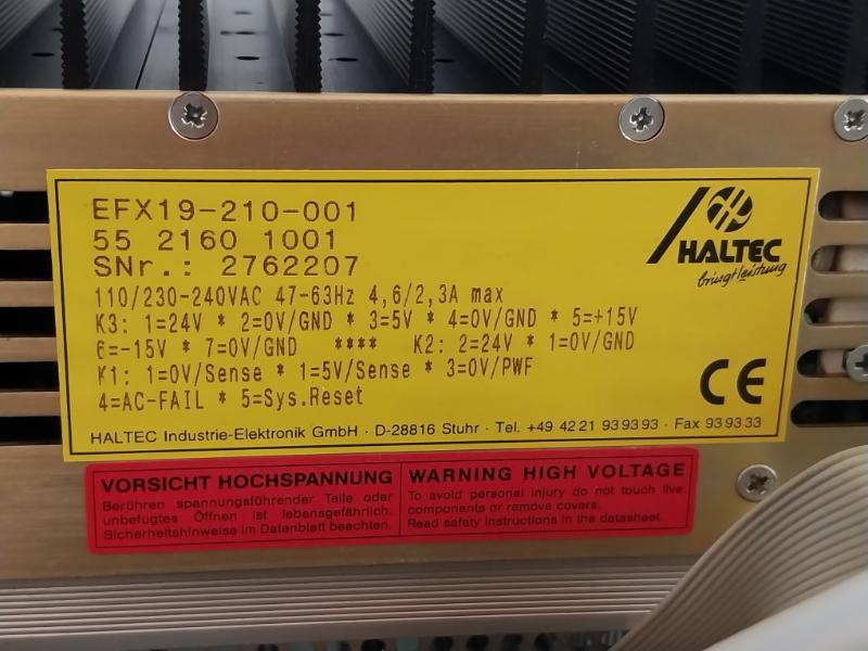 Hartmann Elektronik B.h091602b Laser Opc Set 110/230v Ac 47-63hz