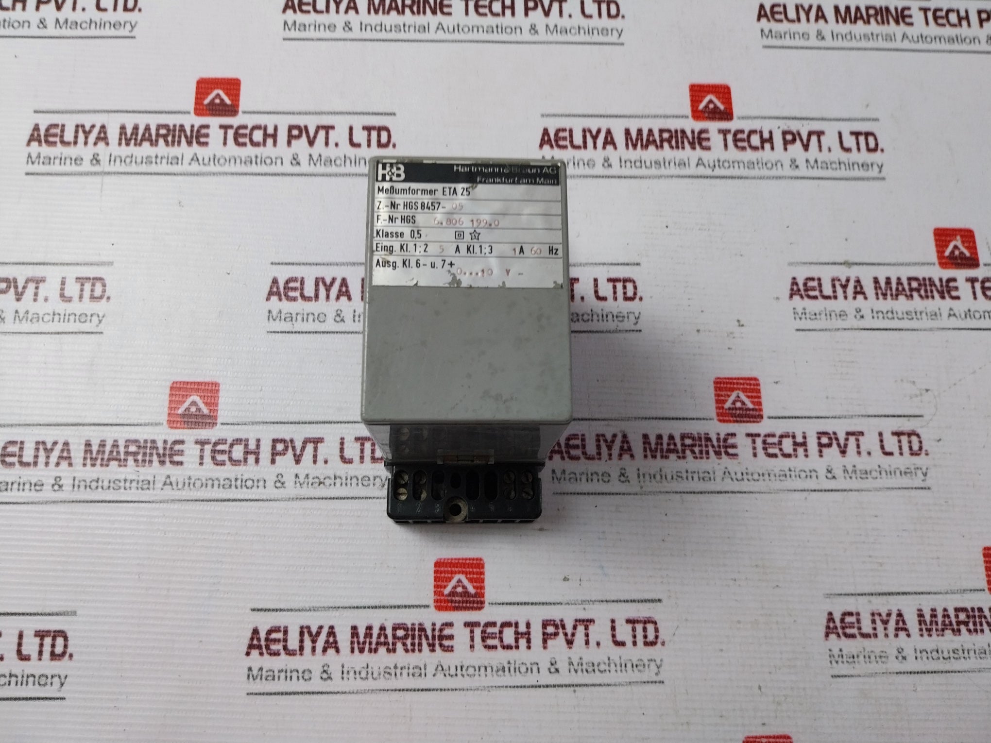 Hartmann & Braun Eta 25 Measuring Transducer With Base Hgs 8457-05