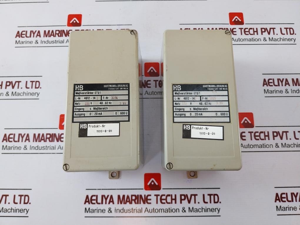 Hartmann & Braun Etu 1 Signal Amplifier Unit 4812-14 3