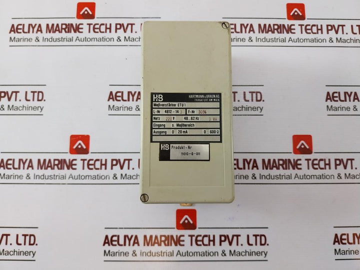Hartmann & Braun Etu 1 Signal Amplifier Unit 4812-14 3