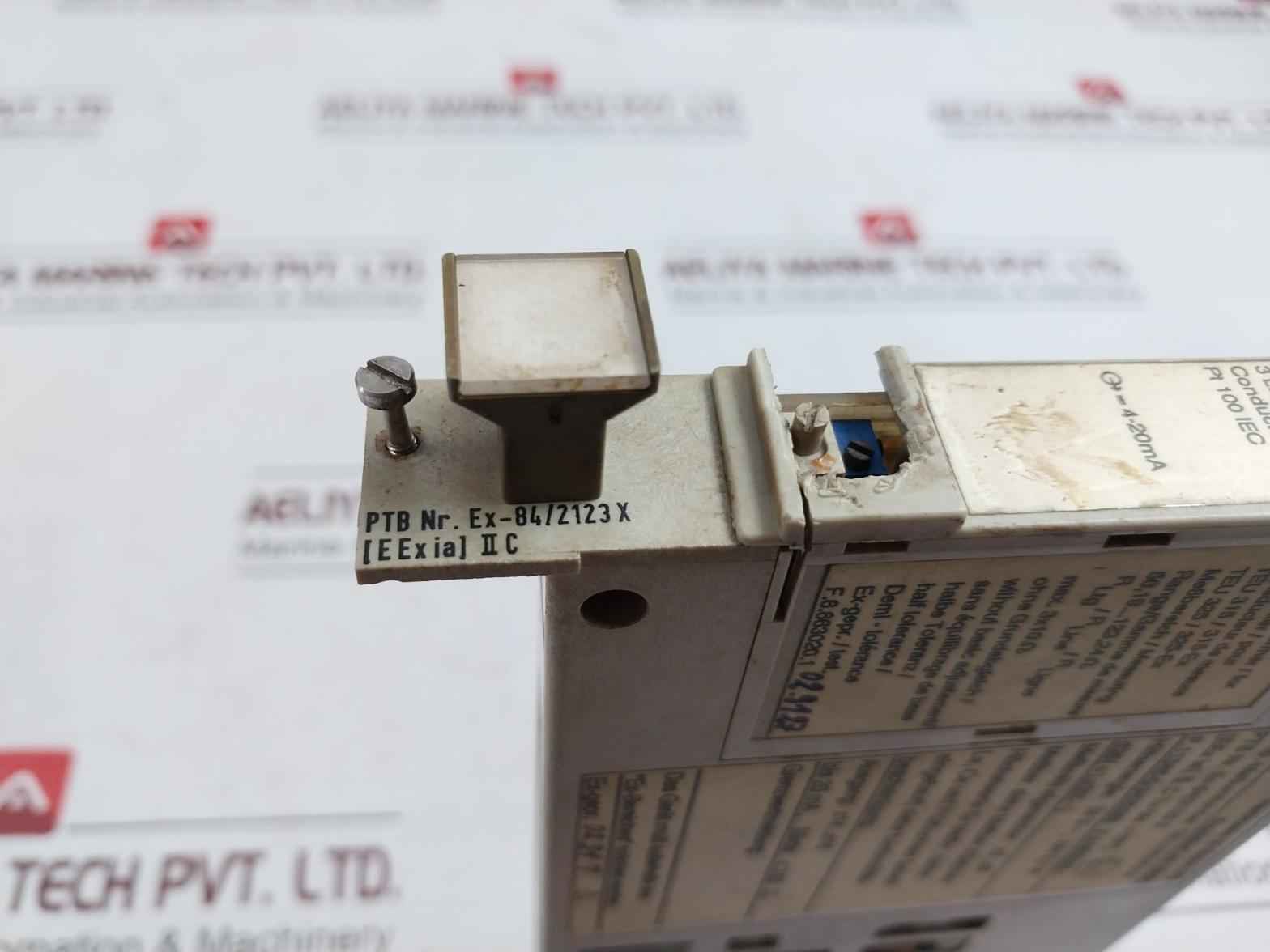 Hartmann &amp; Braun Teu325-ex Temperature Transmitter Rack 24V 4-20Ma