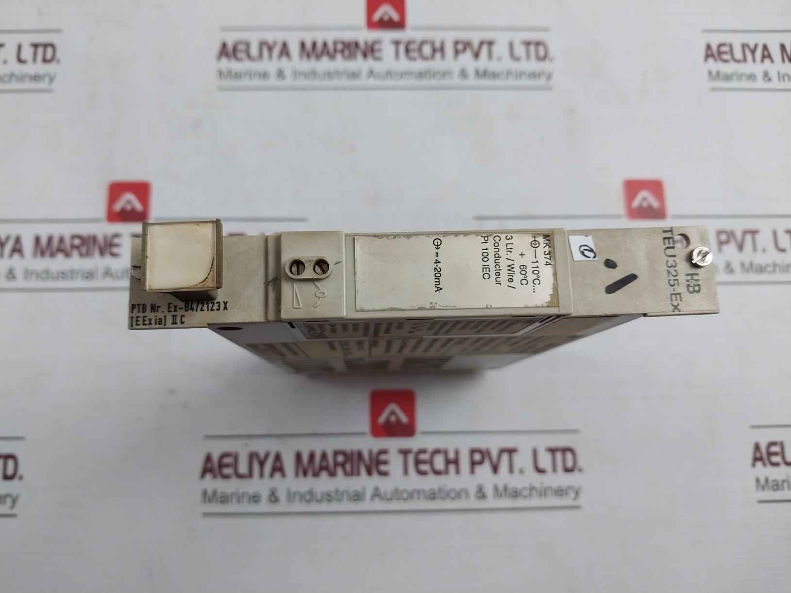 Hartmann &amp; Braun Teu325-ex Temperature Transmitter Rack 24V 4-20Ma