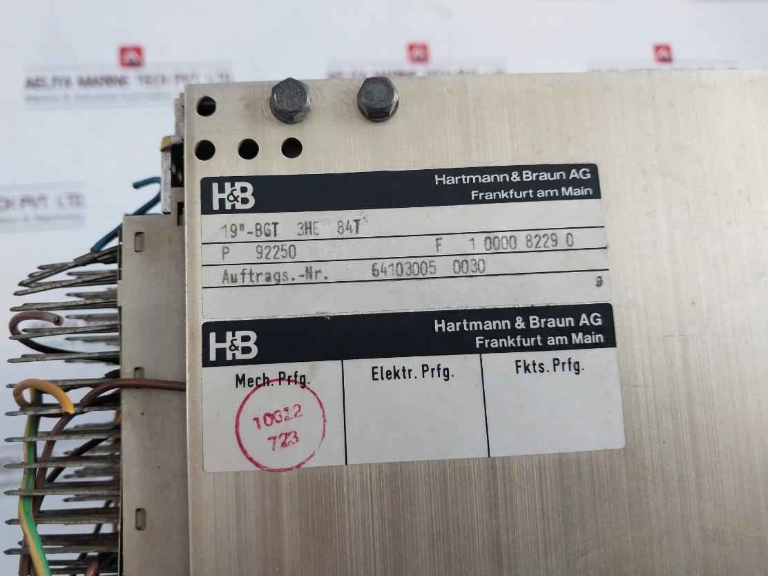 Hartmann & Braun Teu325-ex Temperature Transmitter Rack 24V 4-20Ma