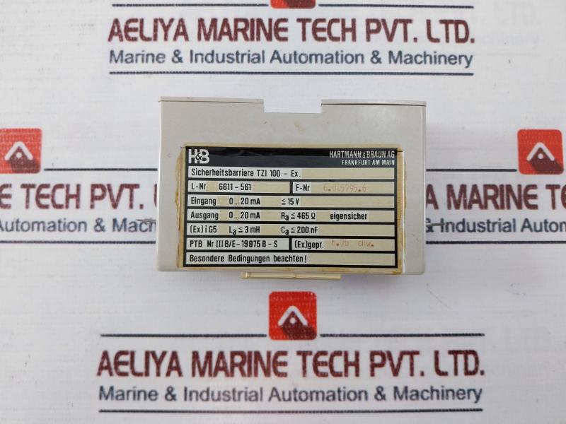 Hartmann & Braun TZI 100-EX Zener Barrier