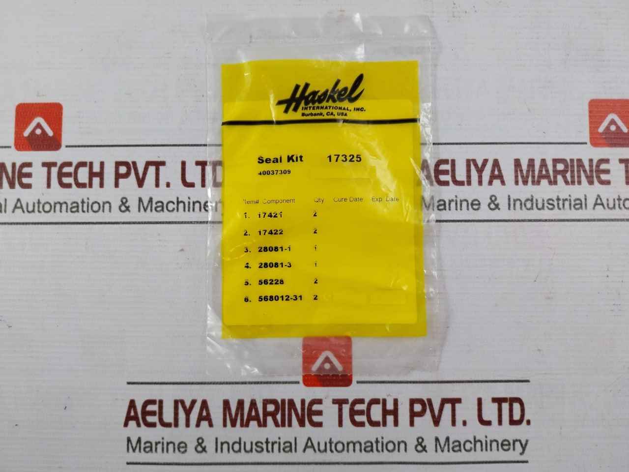Haskel 17325 Check Valve Seal Kit 40037309